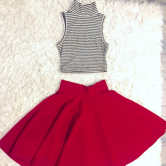 Sweetheart A-Line Flared SKIRT - Picture 1 of 5